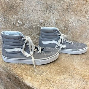 High top grey Vans